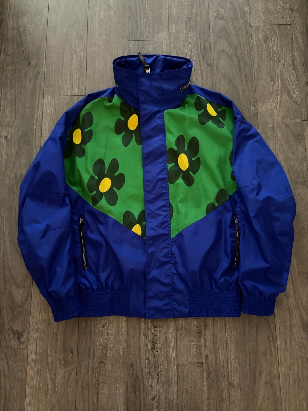 JW ANDERSON Blue & Green Floral Jacket